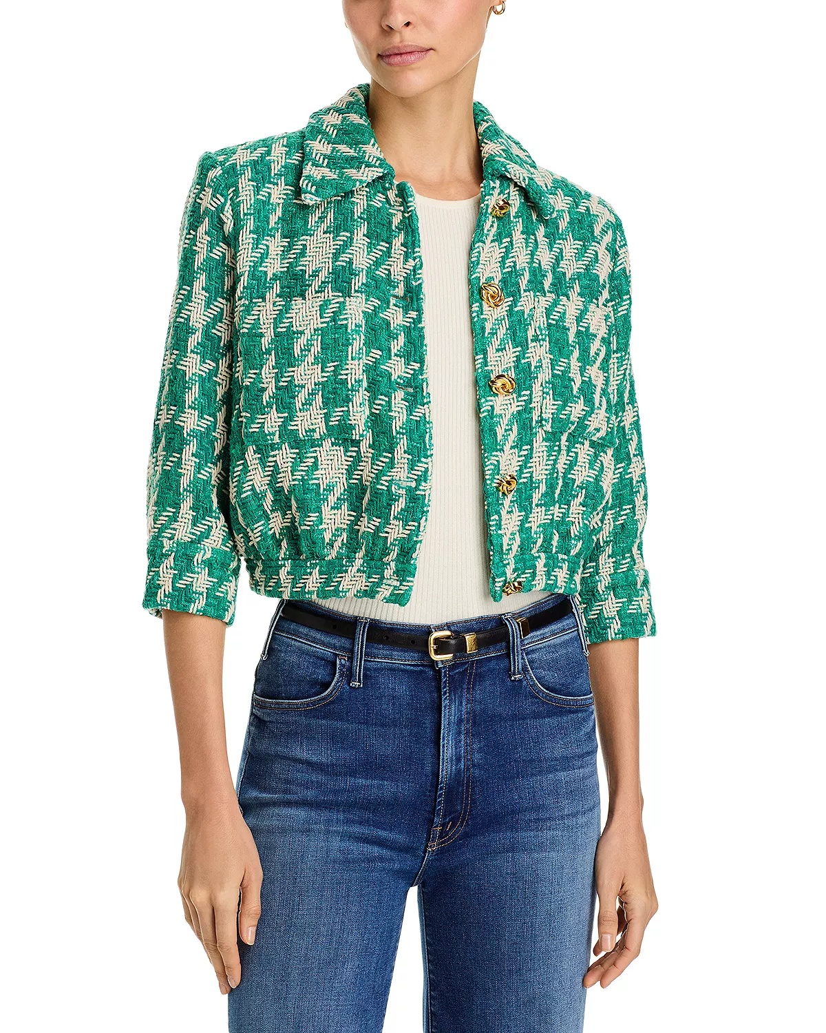 Jia Cropped Three Quarter Sleeve Jacket - 1