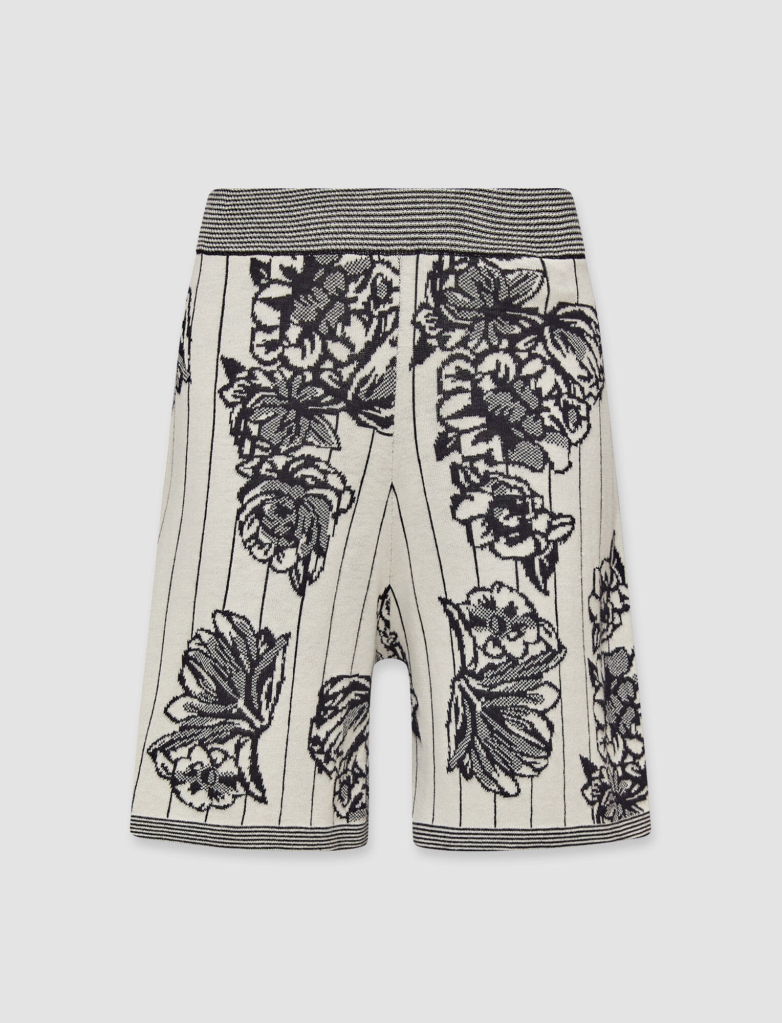 Floral Jacquard Shorts - 1