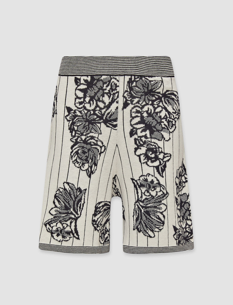 Floral Jacquard Shorts 1