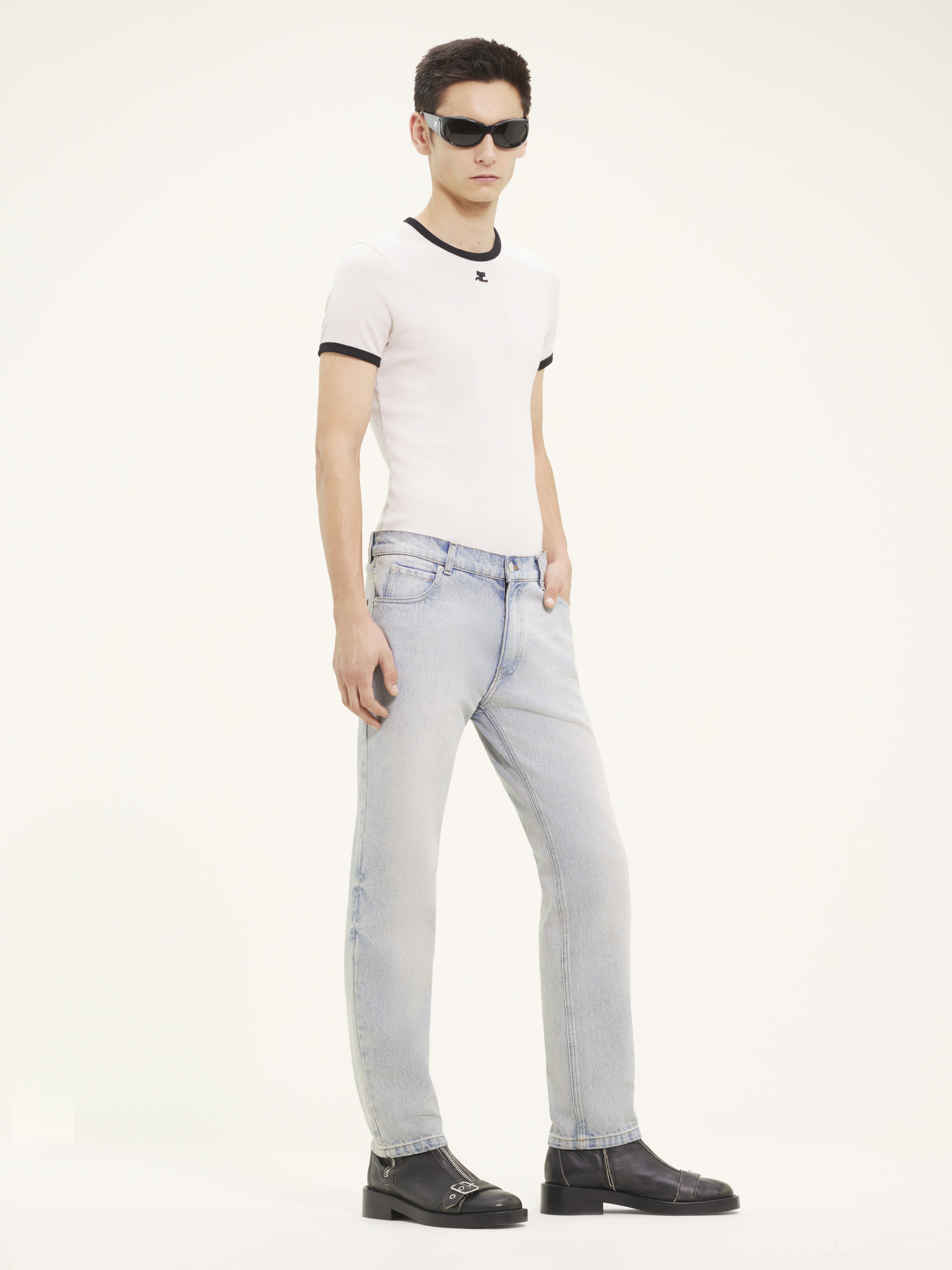 5-POCKET DENIM PANTS - 3