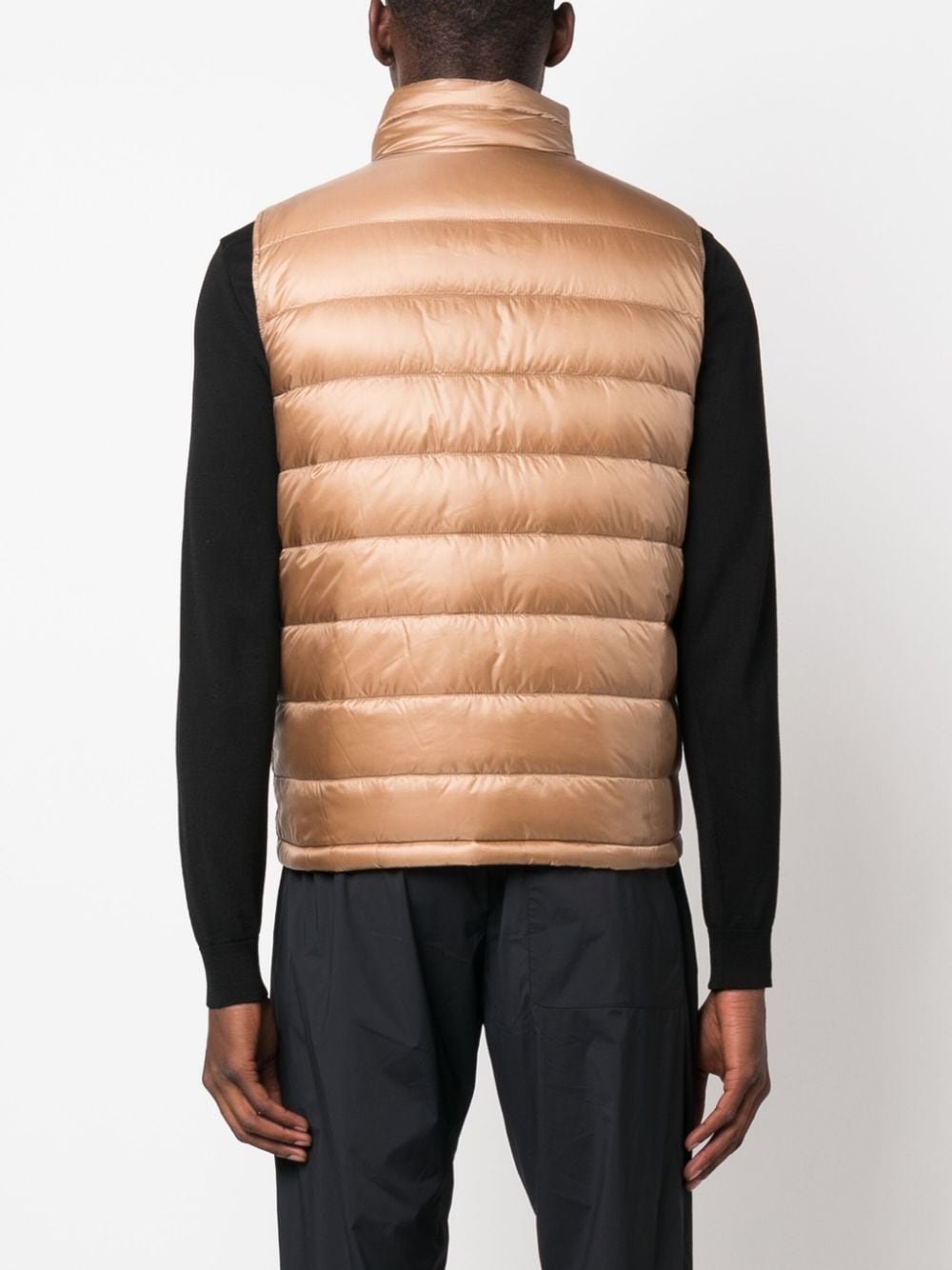 zipped-up padded vest - 4