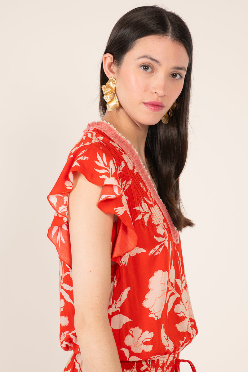 Short Jumpsuit Sasha - Coral Palm Beach 5