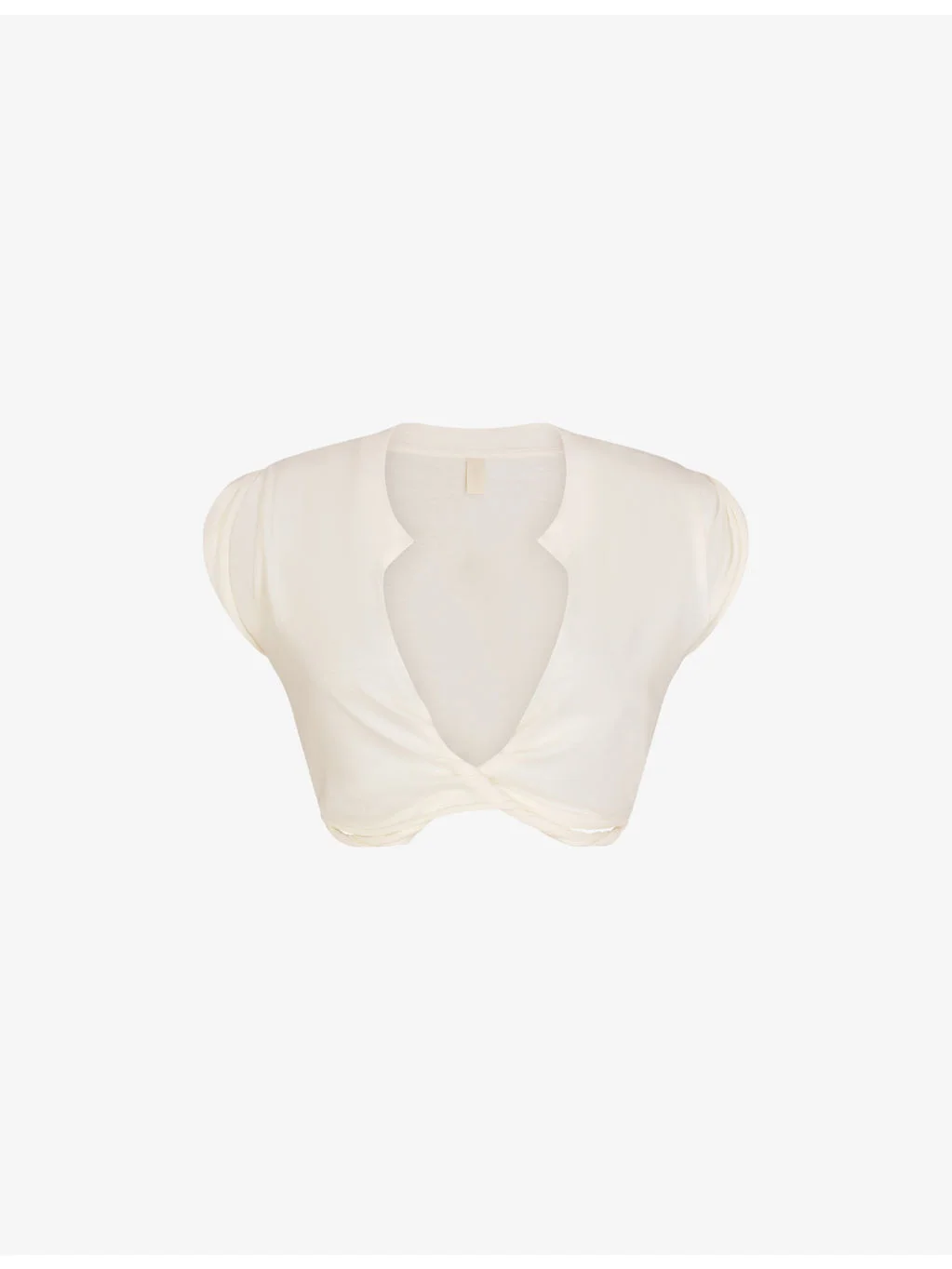 Cover-Ups Plunge Twist Cotton-Jersey Top - 1