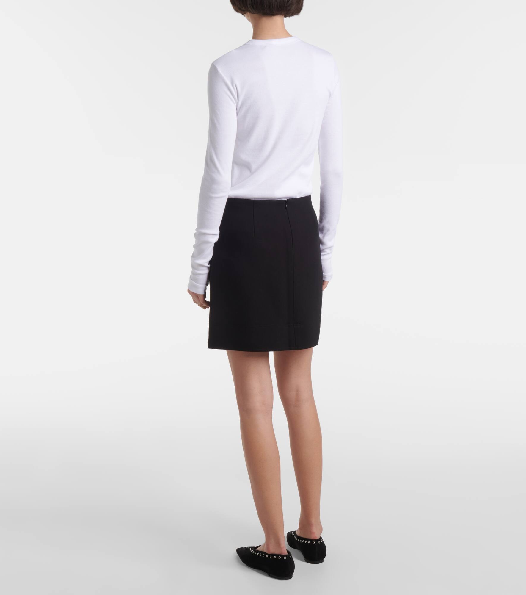 Crêpe miniskirt - 3