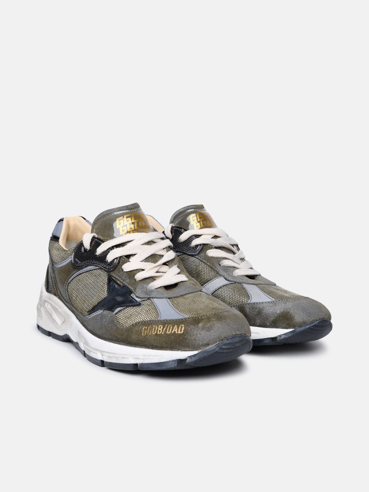 Golden ｜SNEAKERS (GMF00199 F005207 35875) Golden Goose 'RUNNING DAD' GREEN LEATHER SNEAKERS