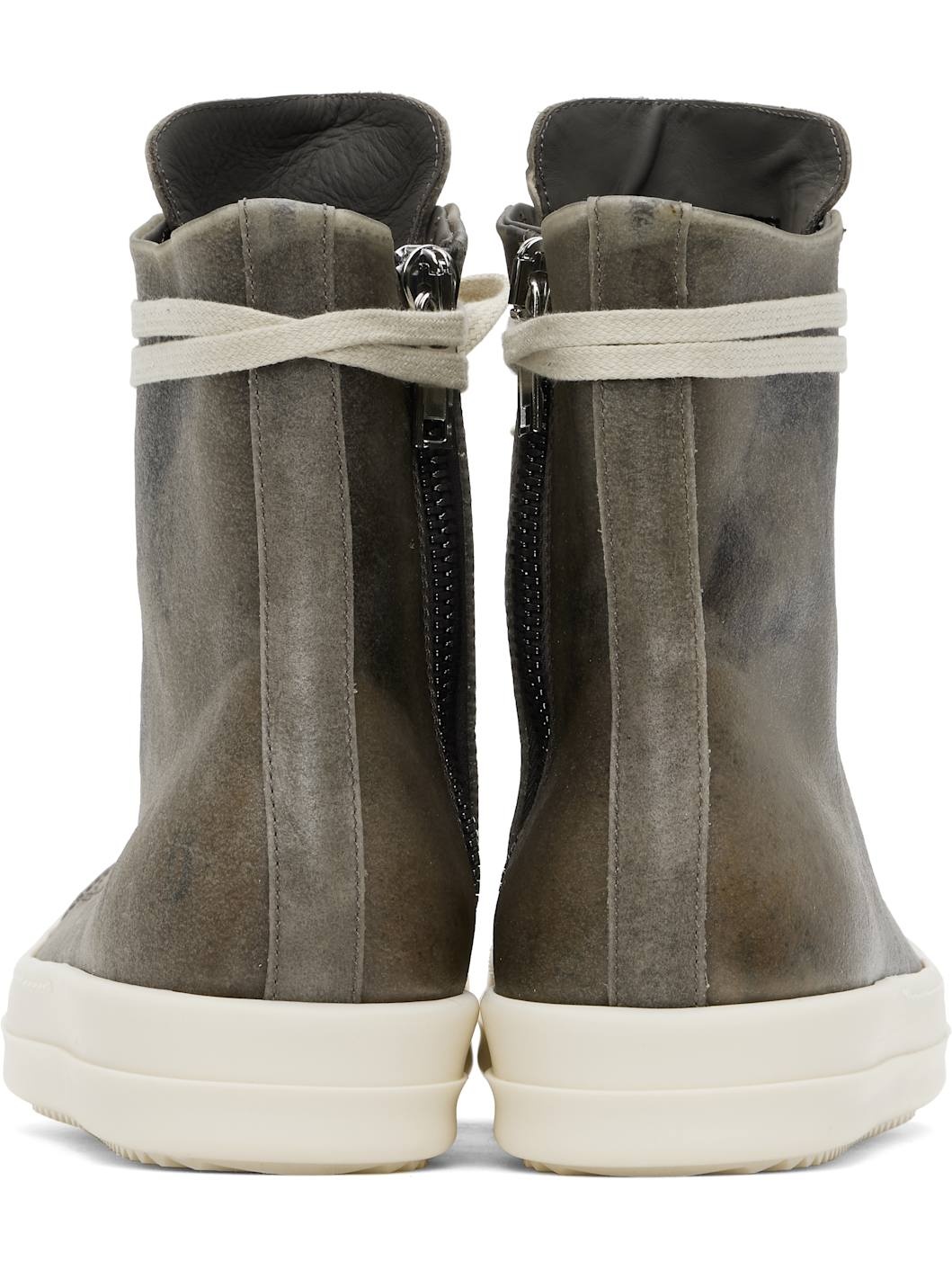 Gray Hollywood Leather Sneakers - 2
