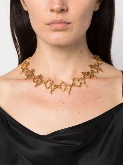 Blumarine logo-embellished choker necklace outlook