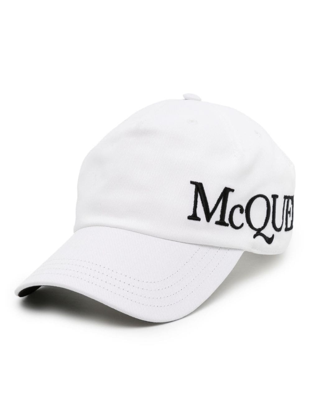 logo-embroidered cotton cap - 1