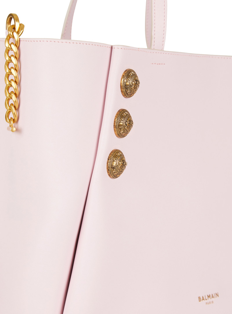 Emblème leather tote bag 6