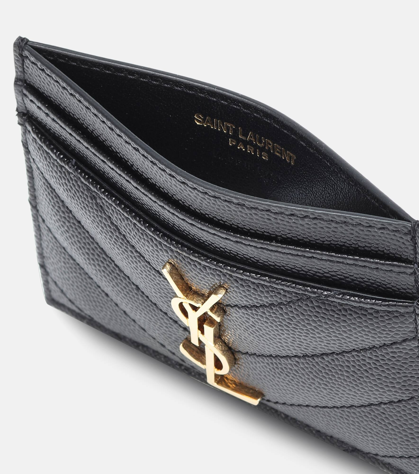 Monogram quilted leather card holder - 2