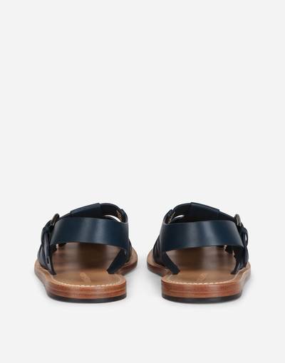 Dolce & Gabbana Calfskin pantheon gladiator sandals outlook