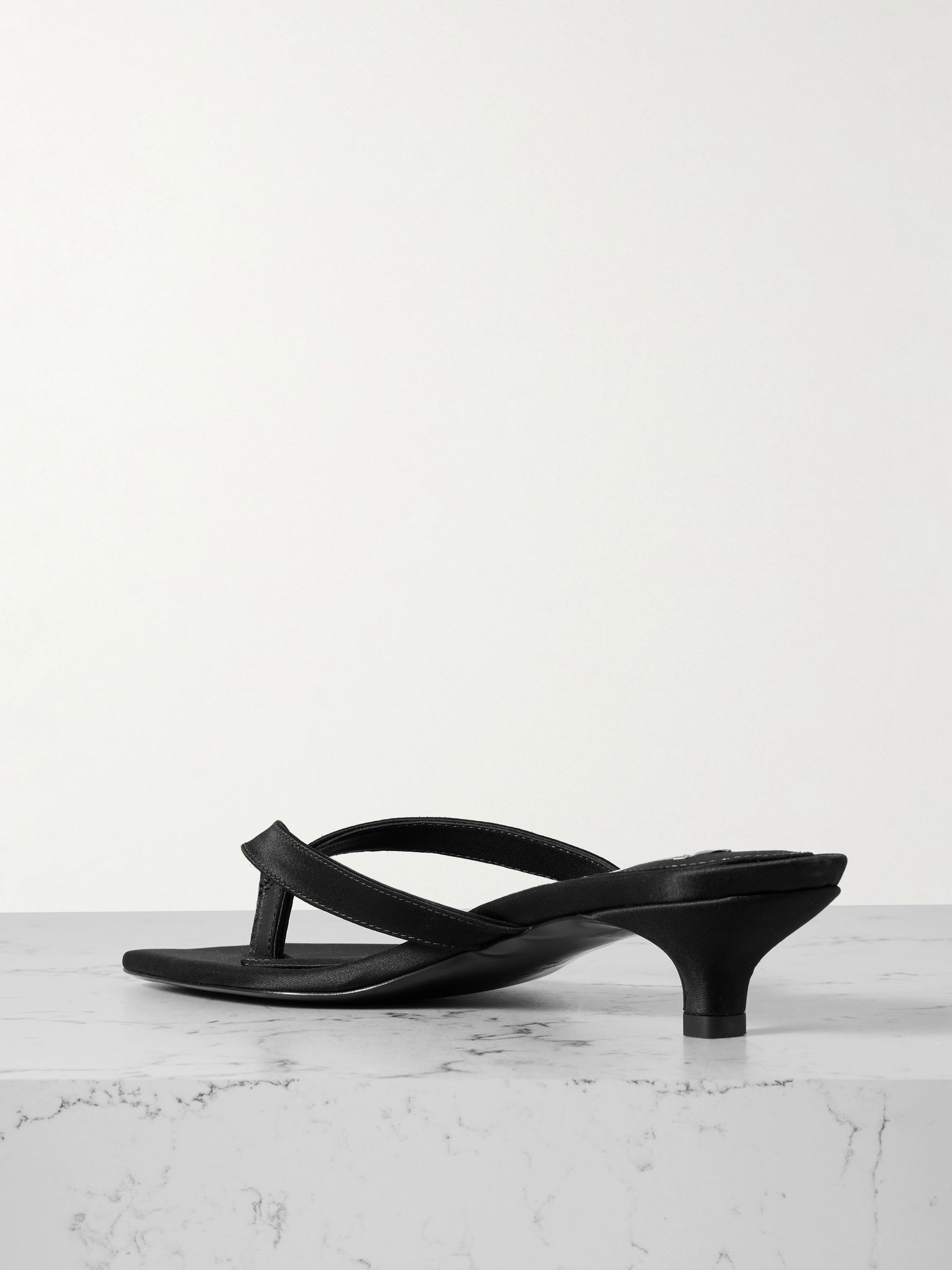 Satin sandals Black - 3