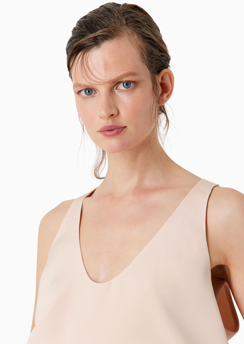 Marocain glittery silk top 5