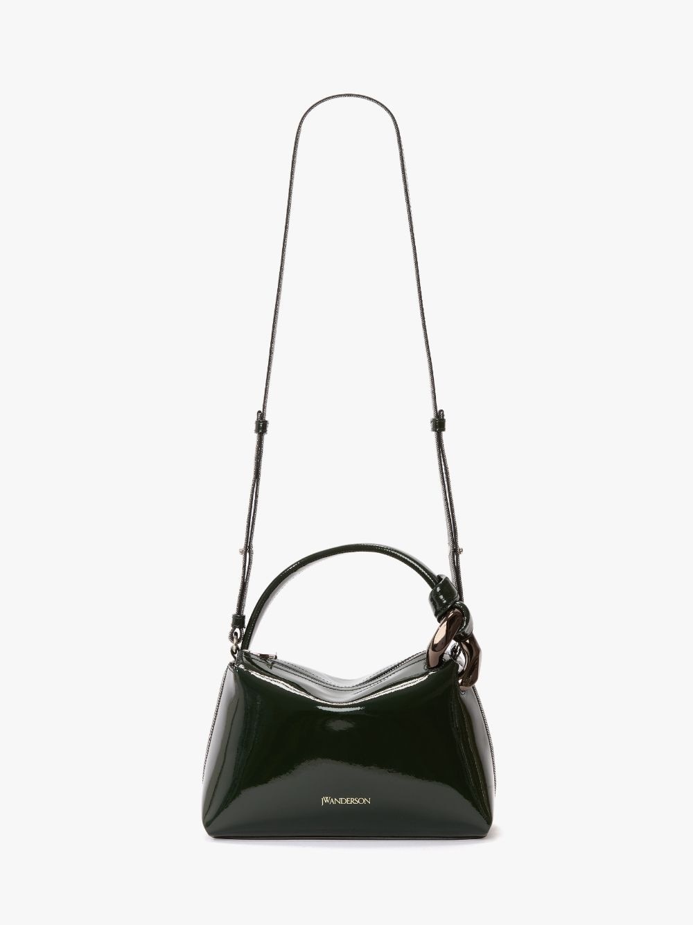 SMALL JWA CORNER BAG -  COATED DENIM CROSSBODY BAG - 5