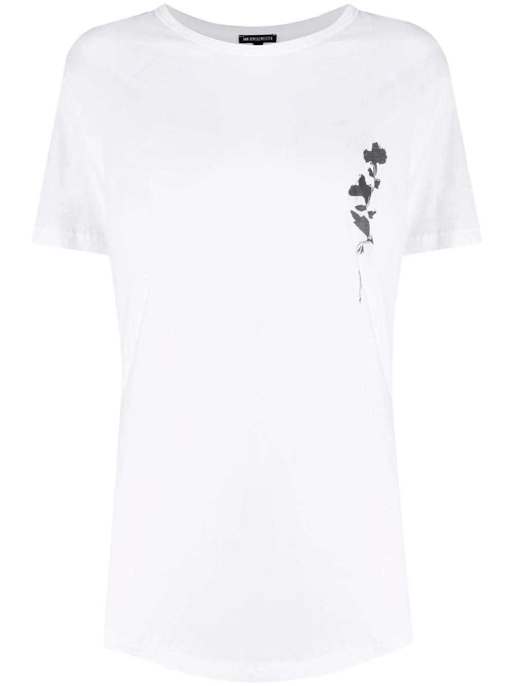 floral-print cotton T-shirt - 1