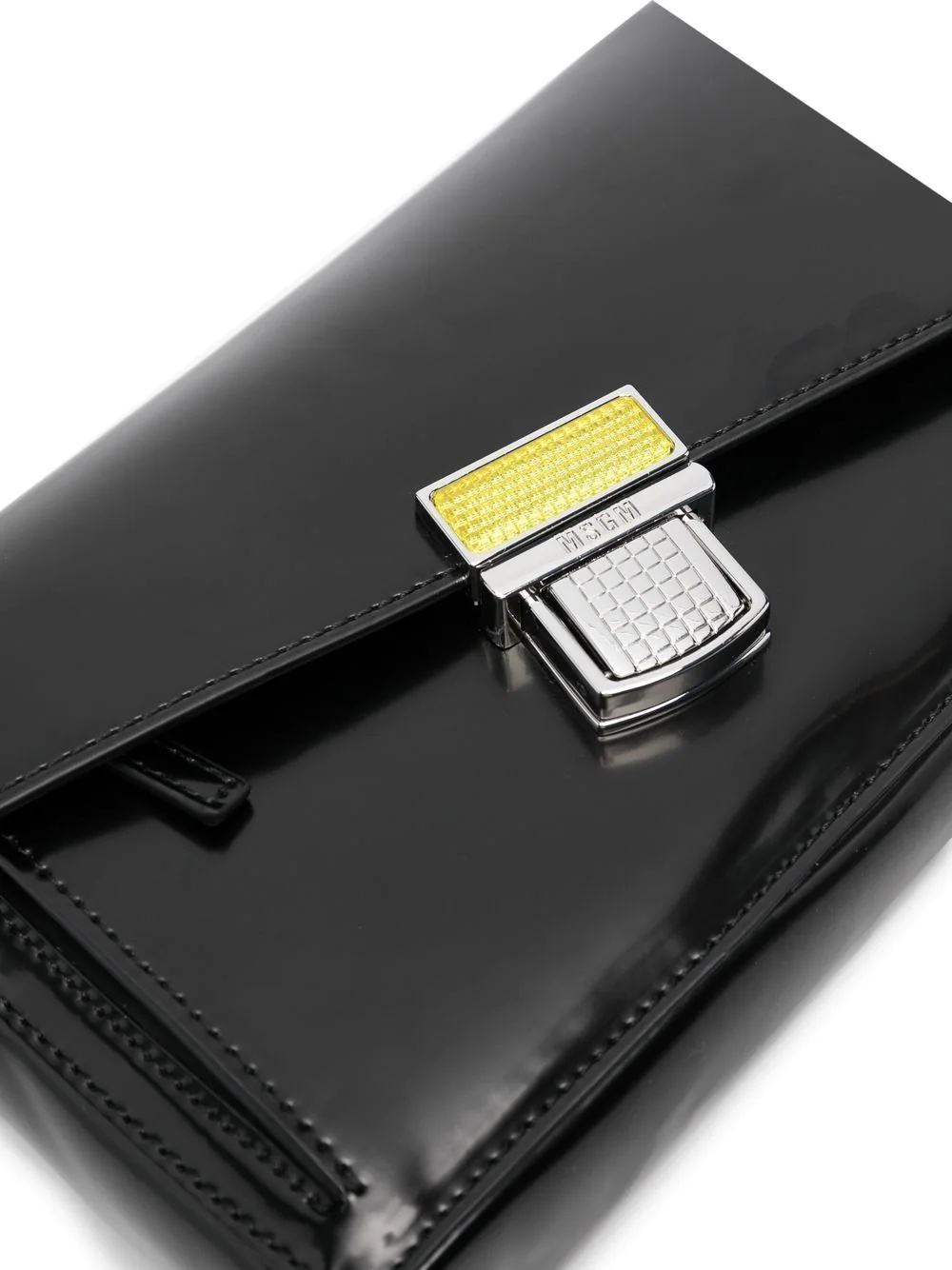 faux leather cross-body bag - 4