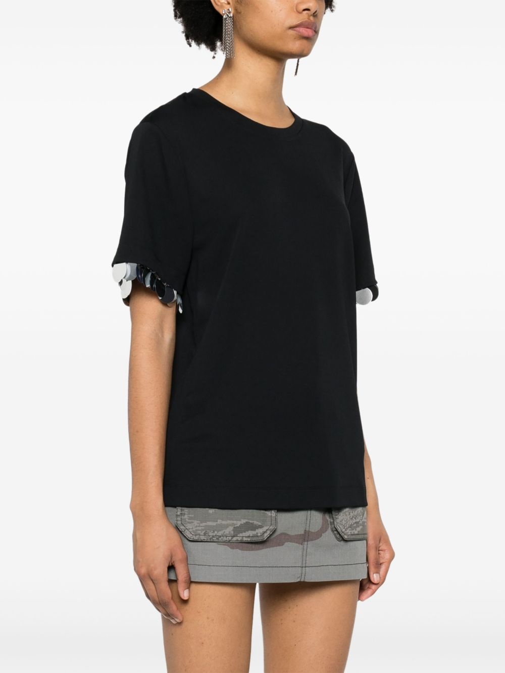 sequin-detail T-shirt - 3