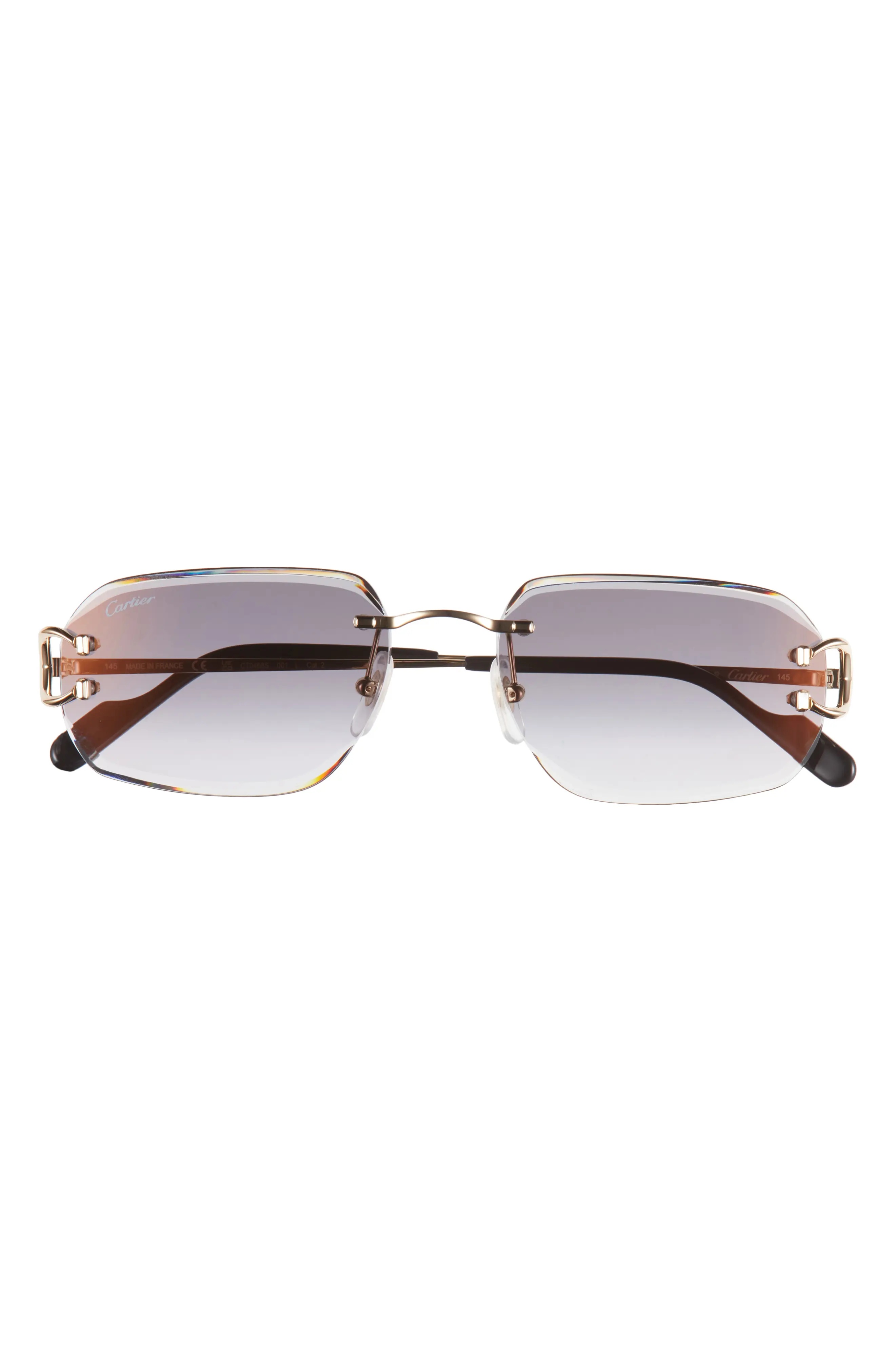 58mm Rectangular Sunglasses - 1