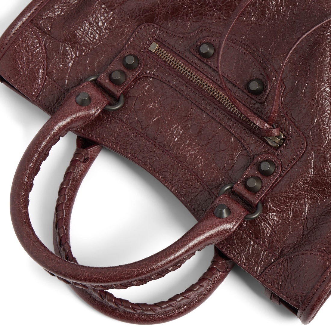 Women's Le City Bag Small in Dark Burgundy - 6