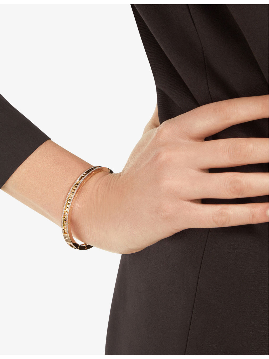 B.zero1 18ct yellow-gold and 0.87ct diamond bangle bracelet - 3