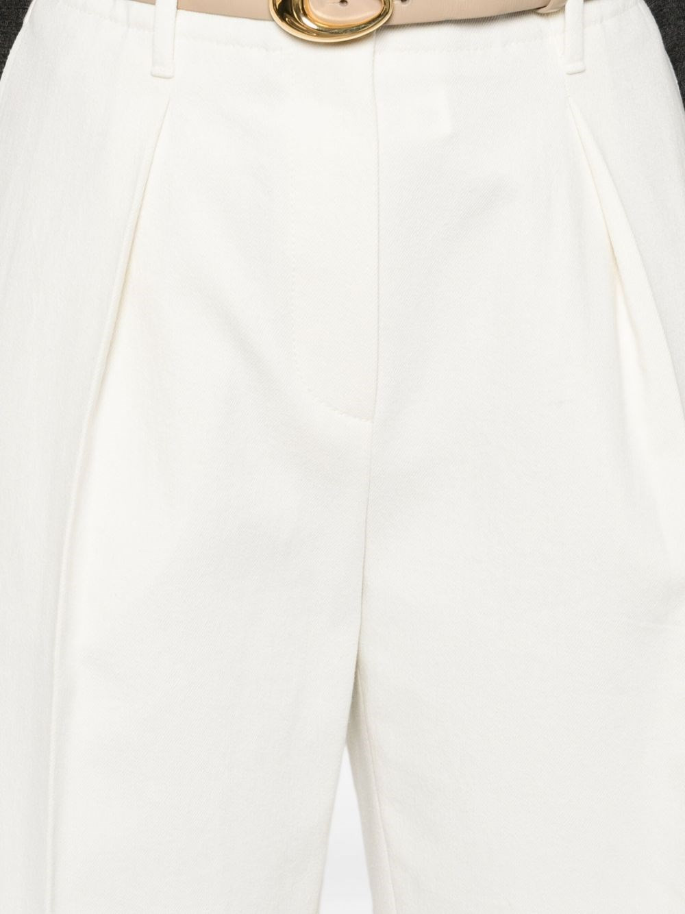 Cropped cotton trousers - 2