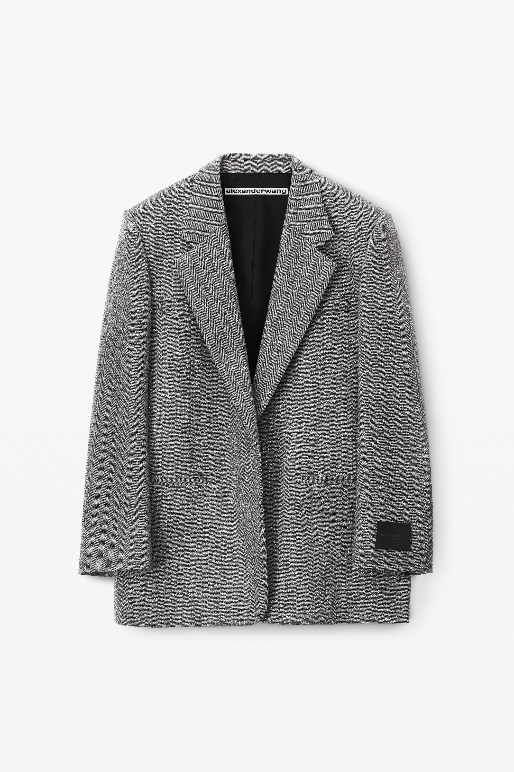 oversized blazer in herringbone tailoring - 1
