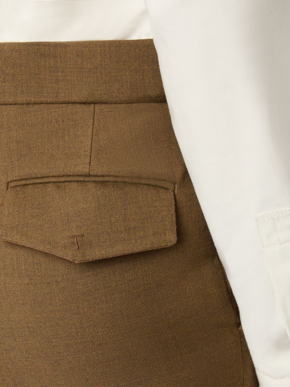 pressed-crease straight trousers - 5