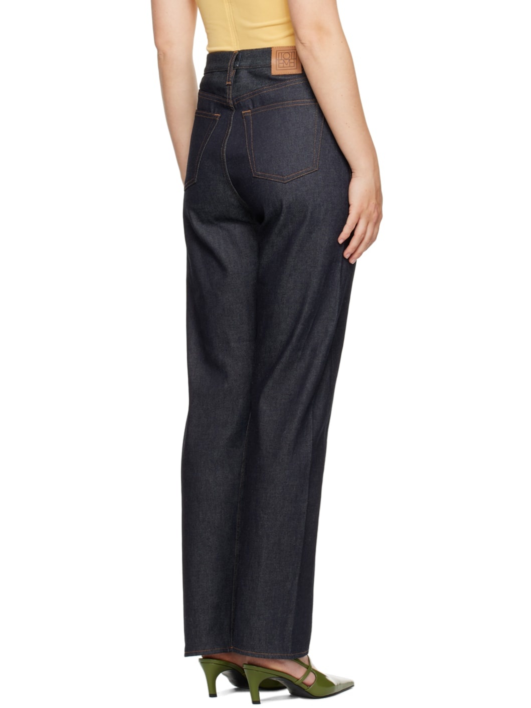 Navy Twisted Seam Jeans - 3