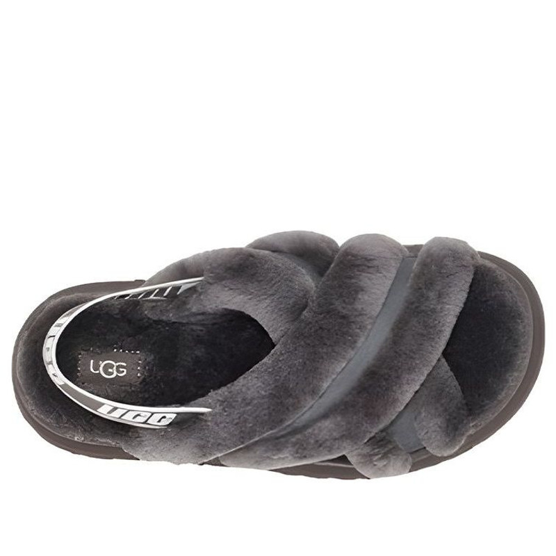 UGG (WMNS) UGG Disco Cross Slide 'Charcoal' 1121550-CHRC outlook