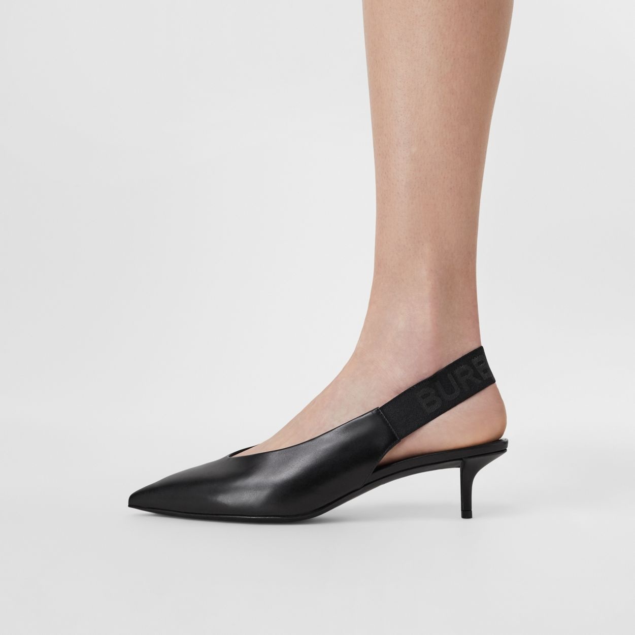Leather Slingback Pumps - 3