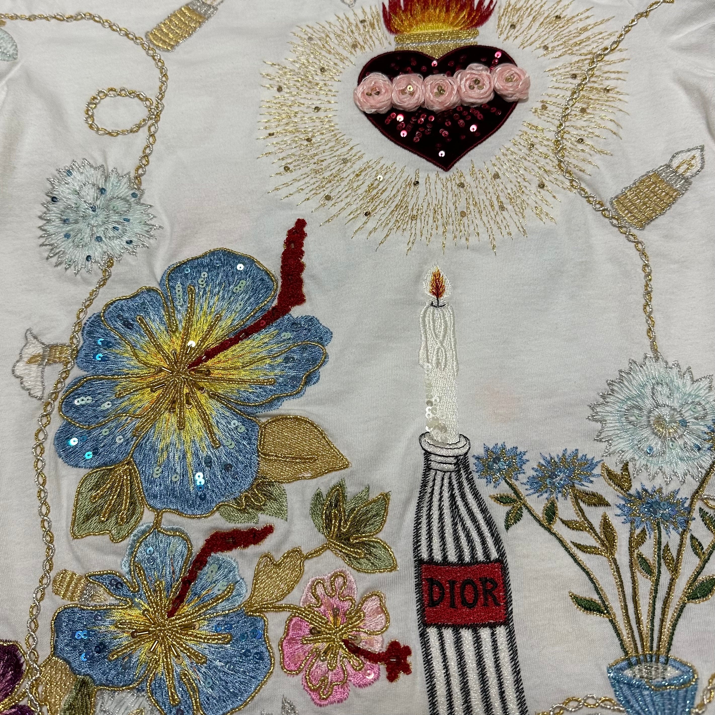 CHRISTIAN DIOR Spring Summer 2001 Embroidered T-Shirt - 3