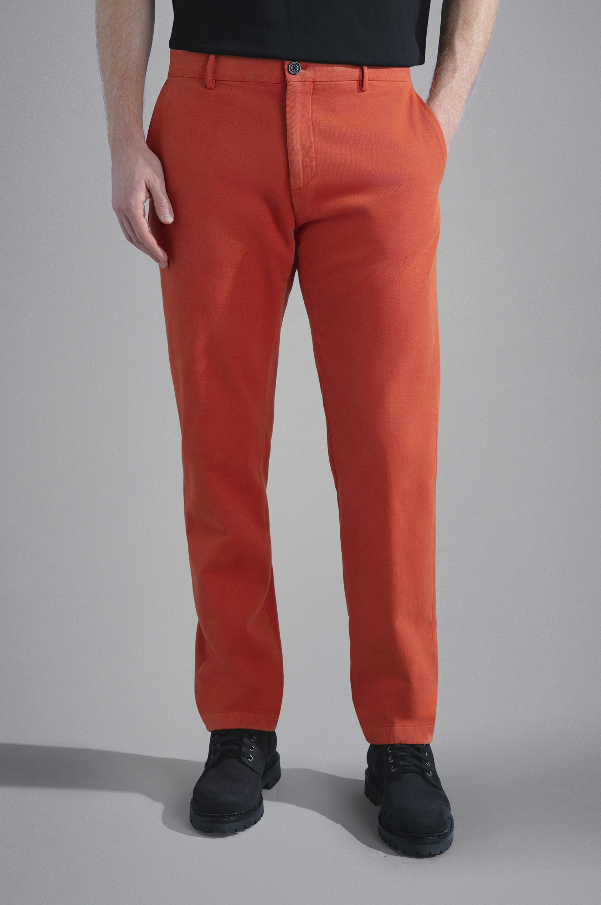 COTTON & CACHEMIRE CHINO TROUSERS - 6