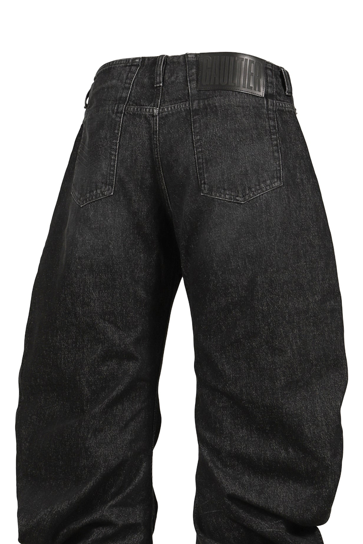 JEAN WITH OVERSIZED FIT / BLK - 5