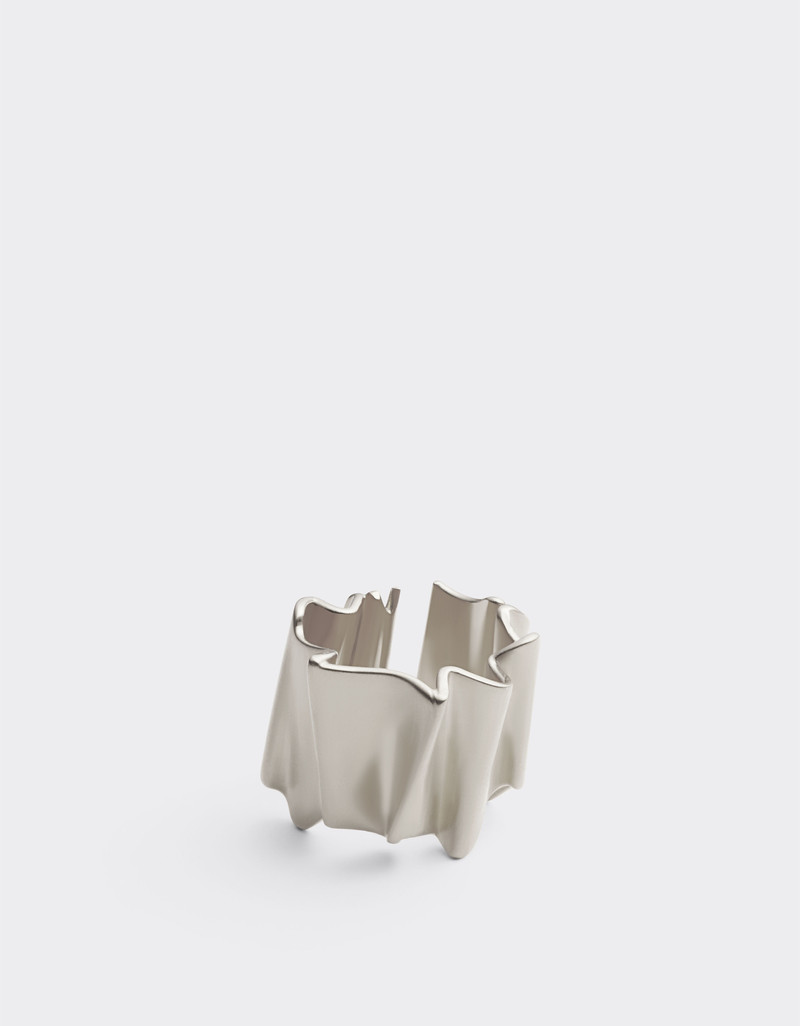 Brass ring with satin palladium finish 1