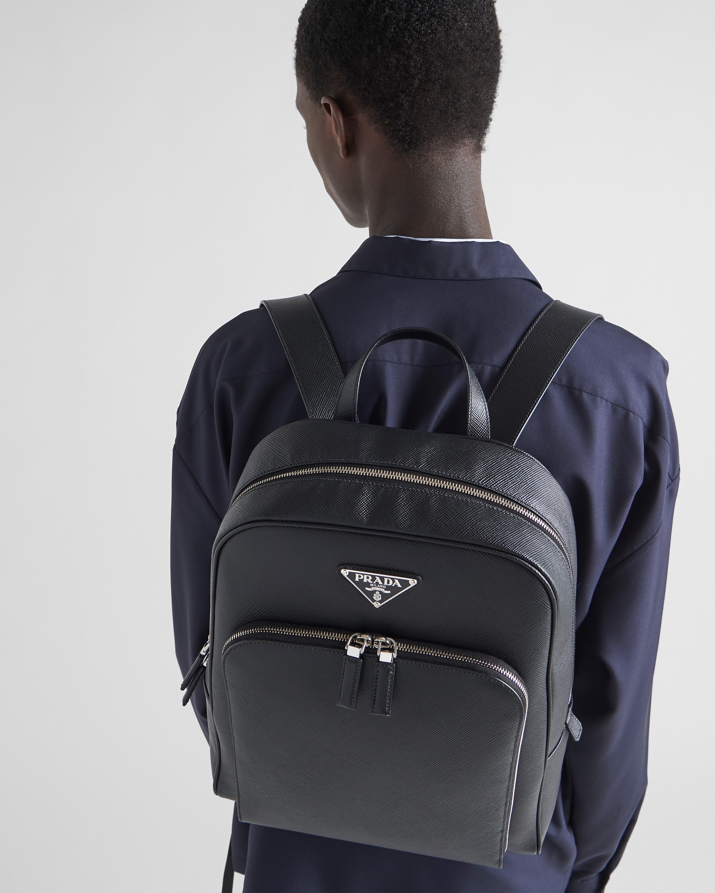 【PRADA】プラダ 24F/W バックパック Saffiano backpack. Prada Saffiano leather backpack | REVERSIBLE