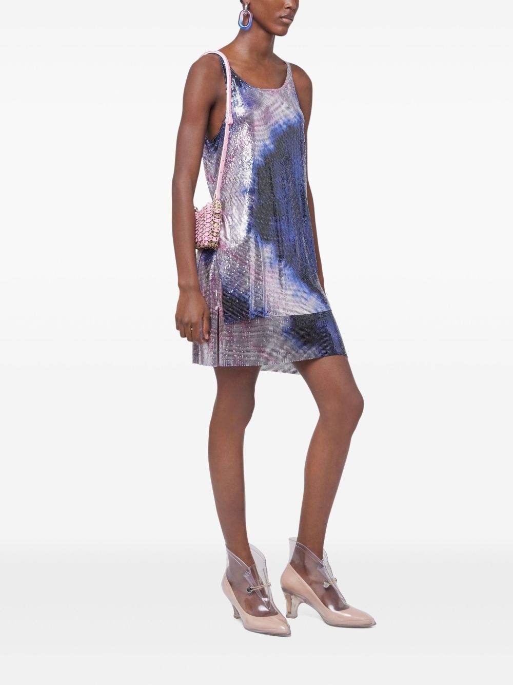 printed mesh tank top - 3