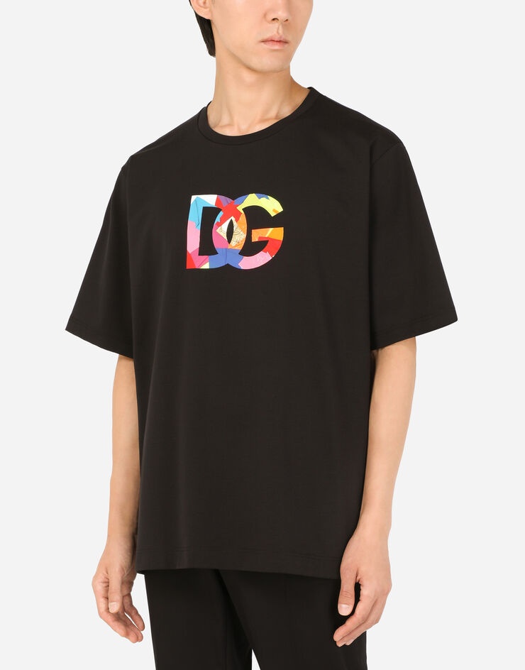 T-shirt with multi-colored DG patch - 4