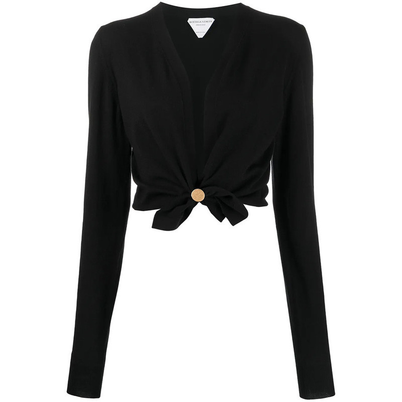 Bottega Veneta Twisted Cropped Cardigan, Brand Size 40 (US Size 8) 1