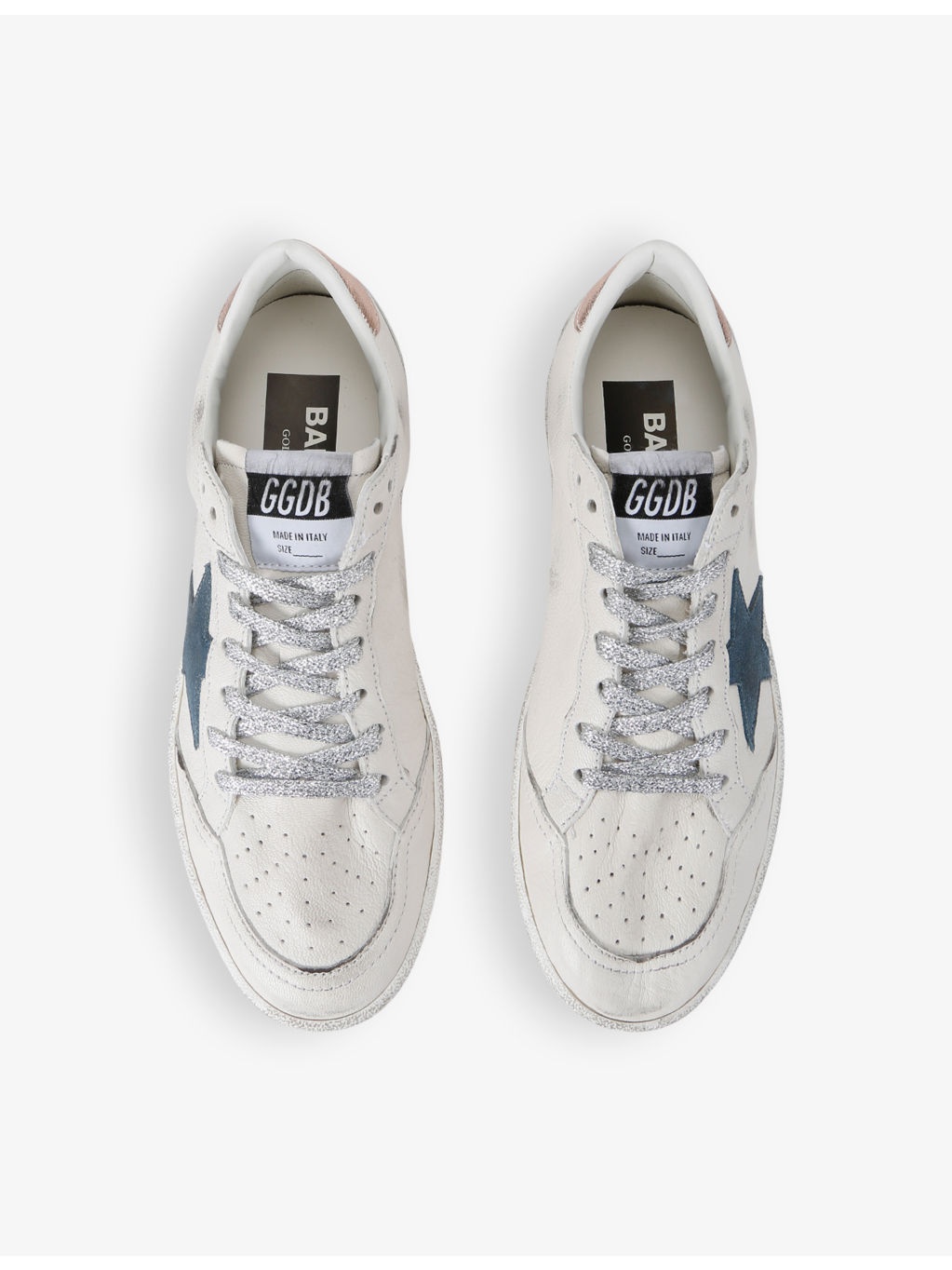 Women's Ballstar 11918 star-embroidered leather low-top trainers - 2