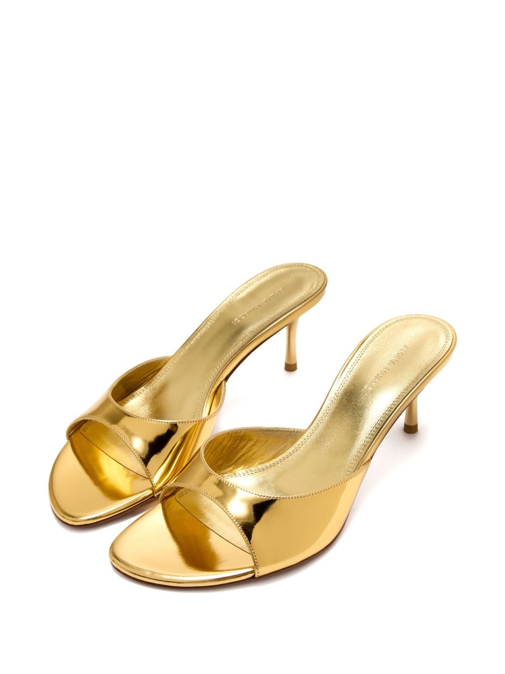 60mm Jeanne metallic mules - 3