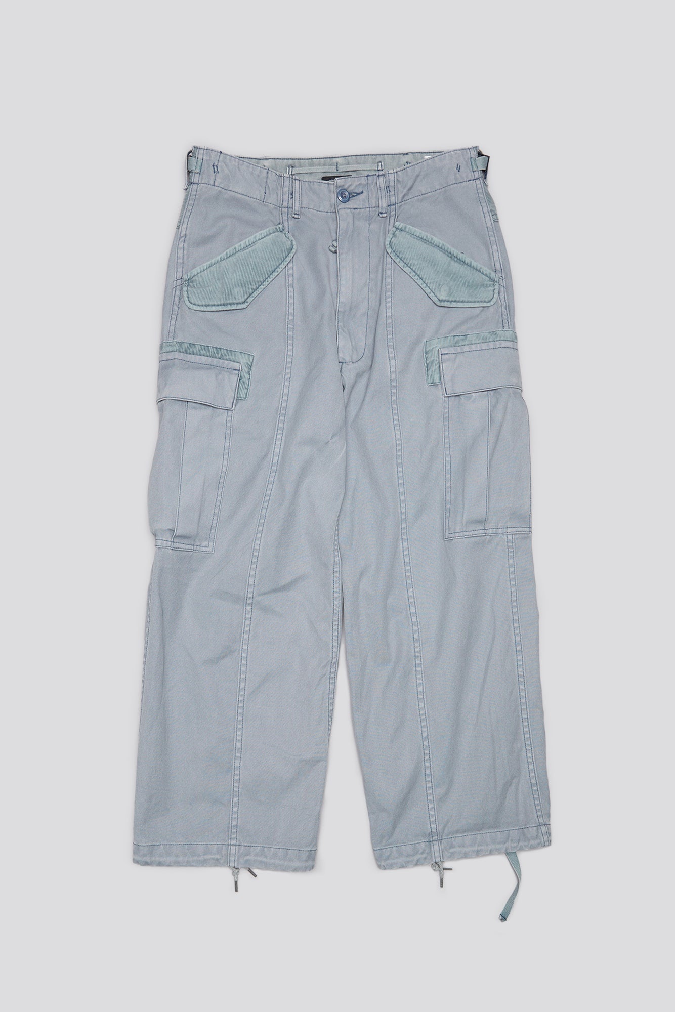 CROPPED CARGO - FADED STEEL BLUE CANVAS - 5