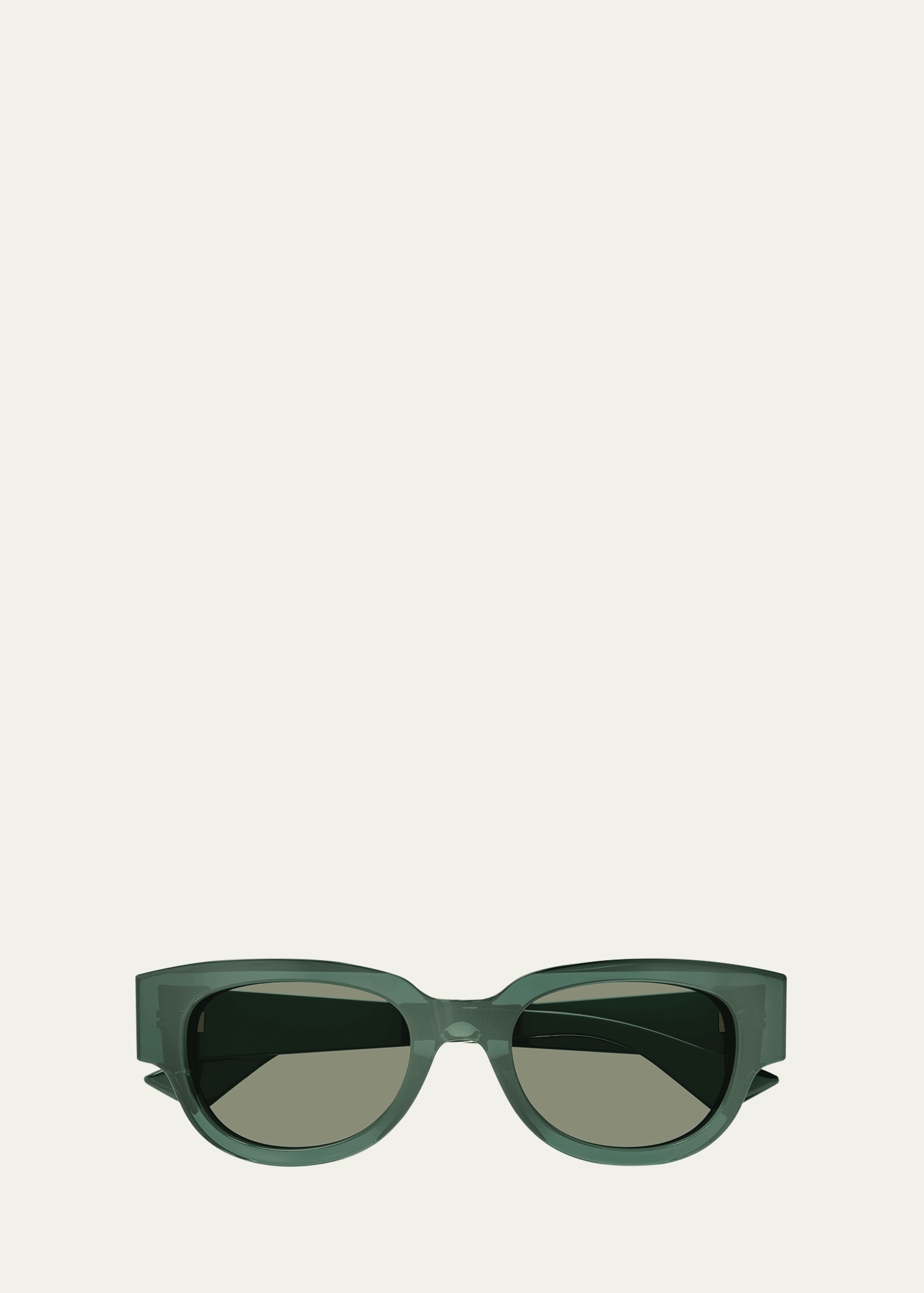 Engraved Logo Acetate Cat-Eye Sunglasses - 1