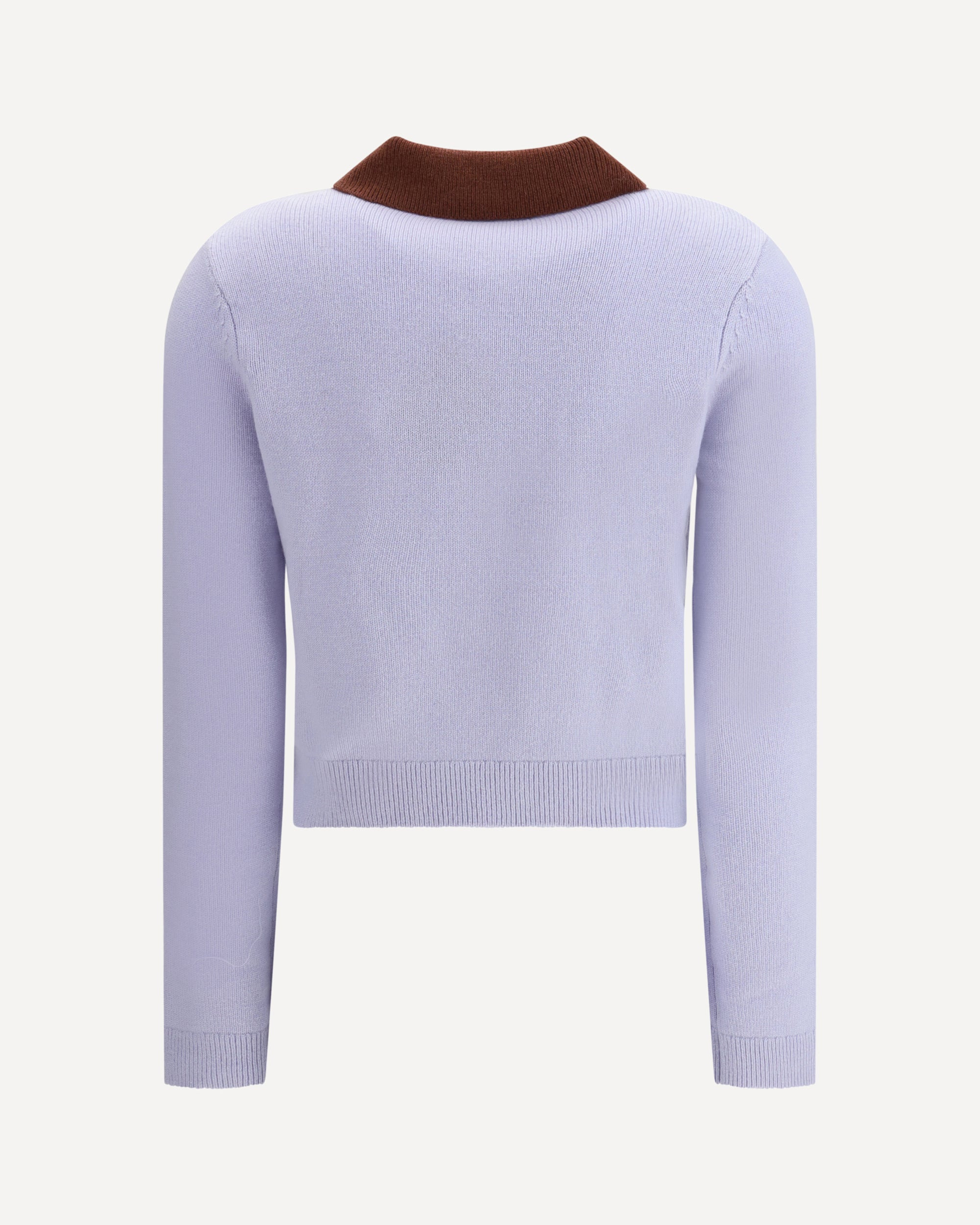 Contrast collar Sweater - 2