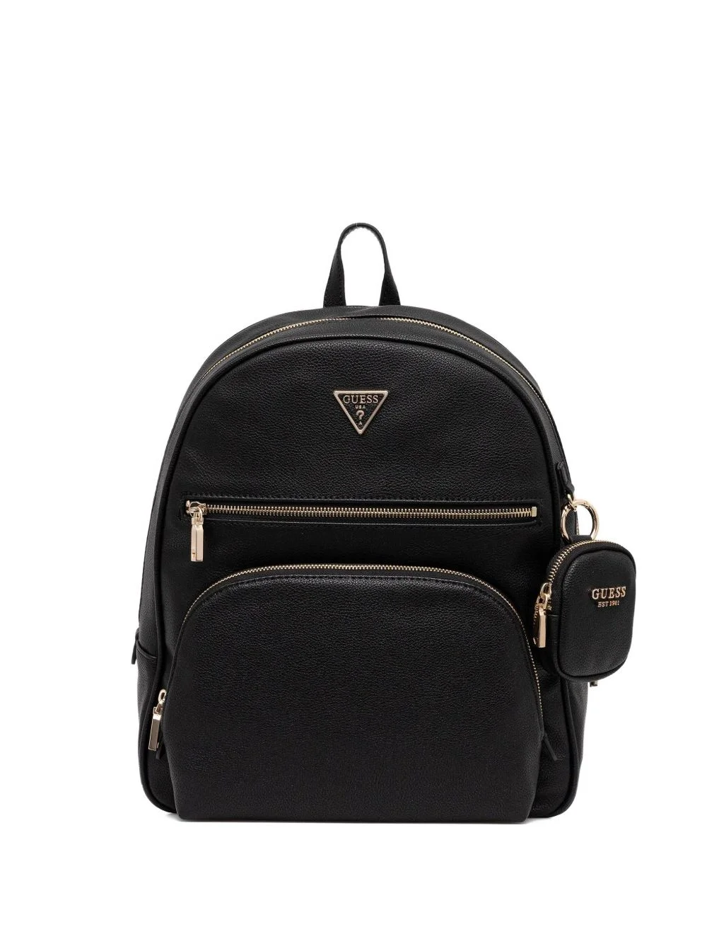 top-handle poch-detail backpack - 1