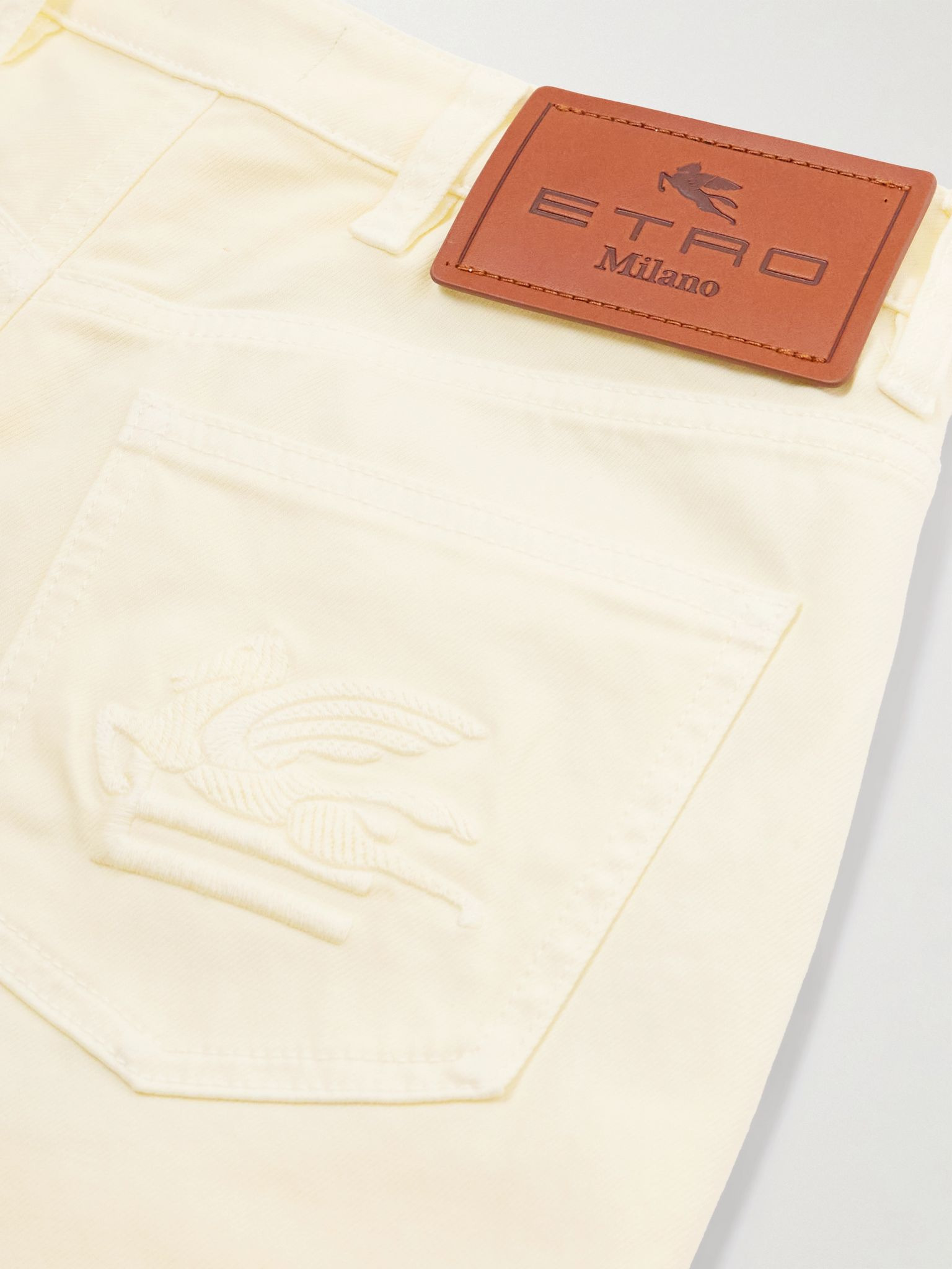 Low-rise flared jeans Cream - 6