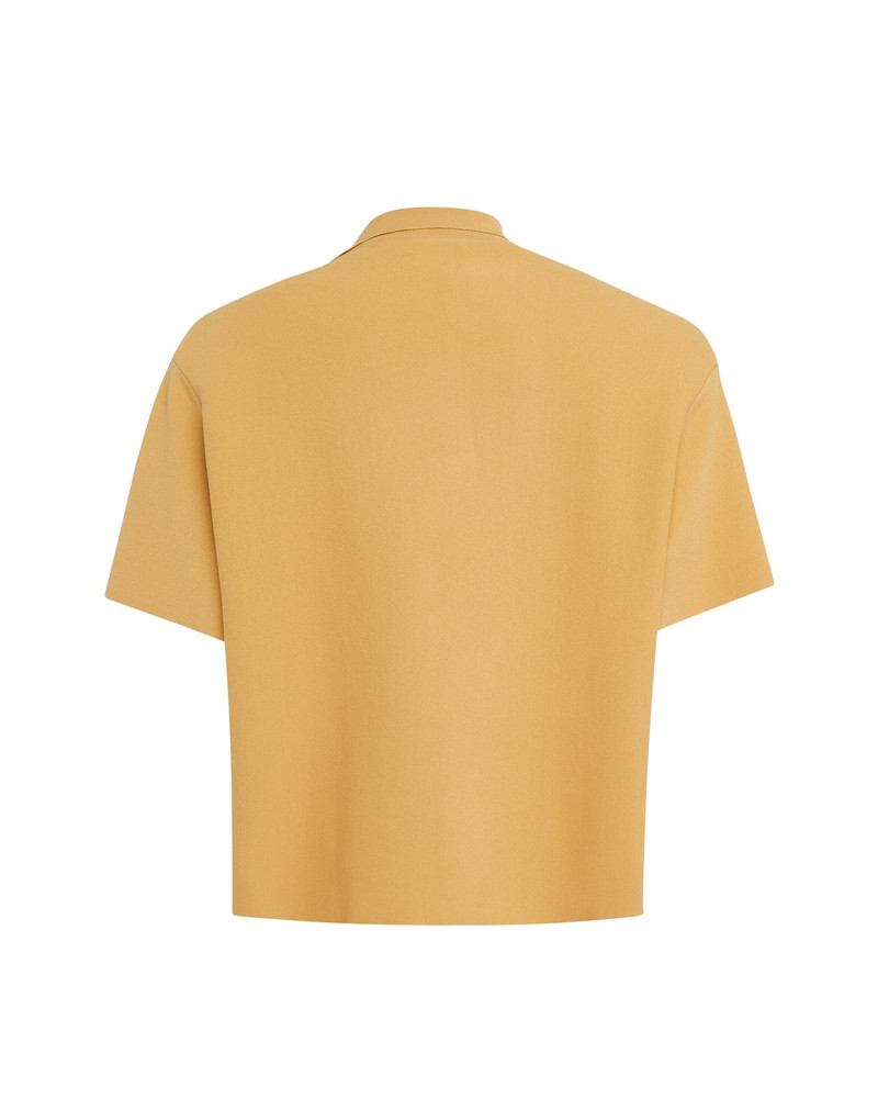 KNITTED RUGBY TOP CAMEL 8