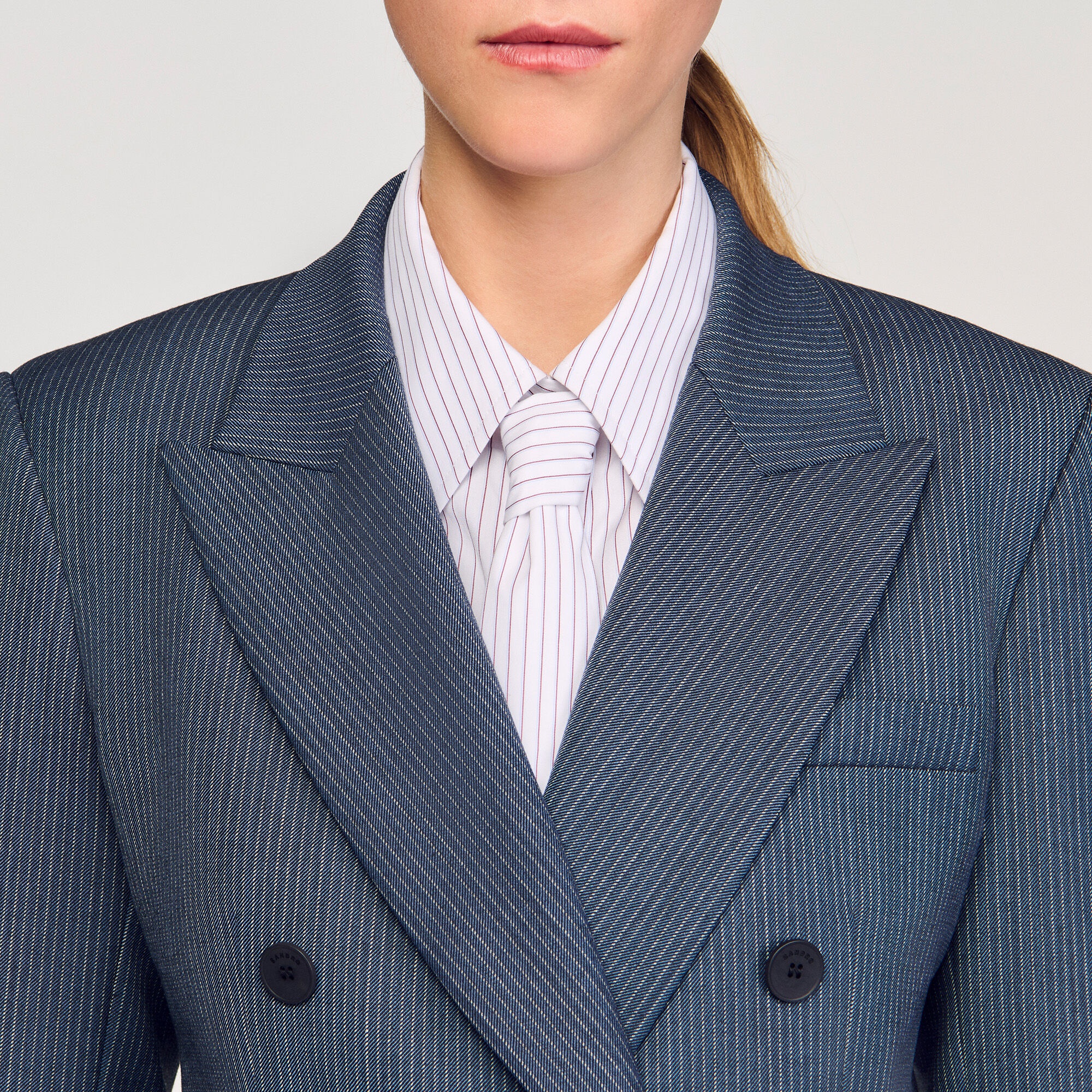STRIPED TAILORED JACKET - 3