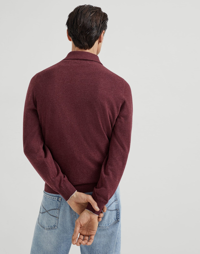 Brunello Cucinelli Cashmere polo-style sweater outlook