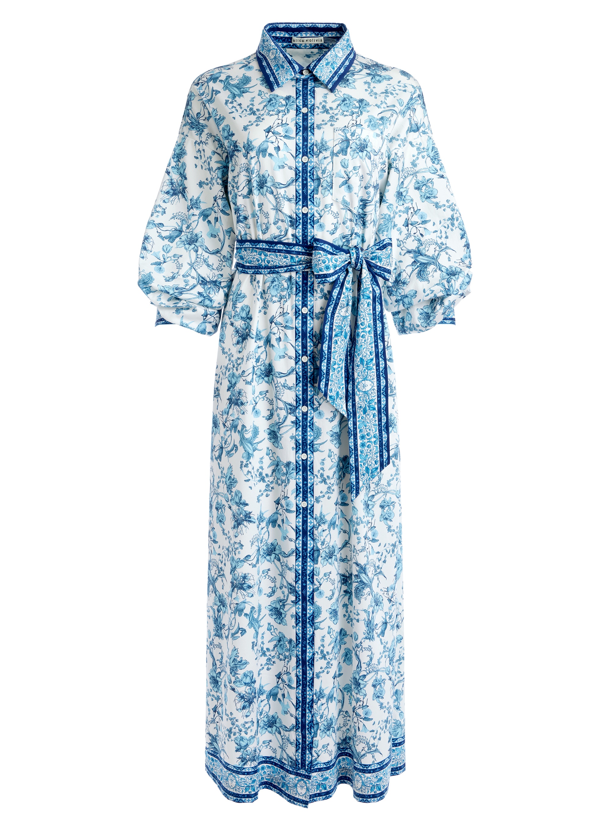 Alice + Olivia TANIKA BUTTON DOWN MAXI DRESS - CC403P18517M402 | REVERSIBLE