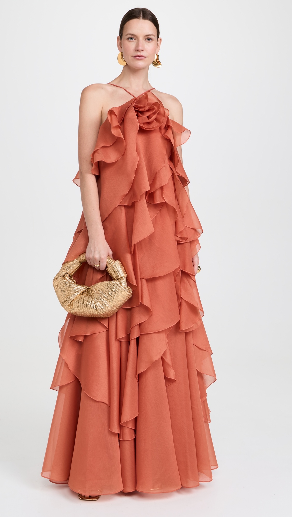 Metallic Raffia Lopsy Bag - 7